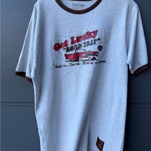 Lucky Brand Light Gray Road Trip Tee